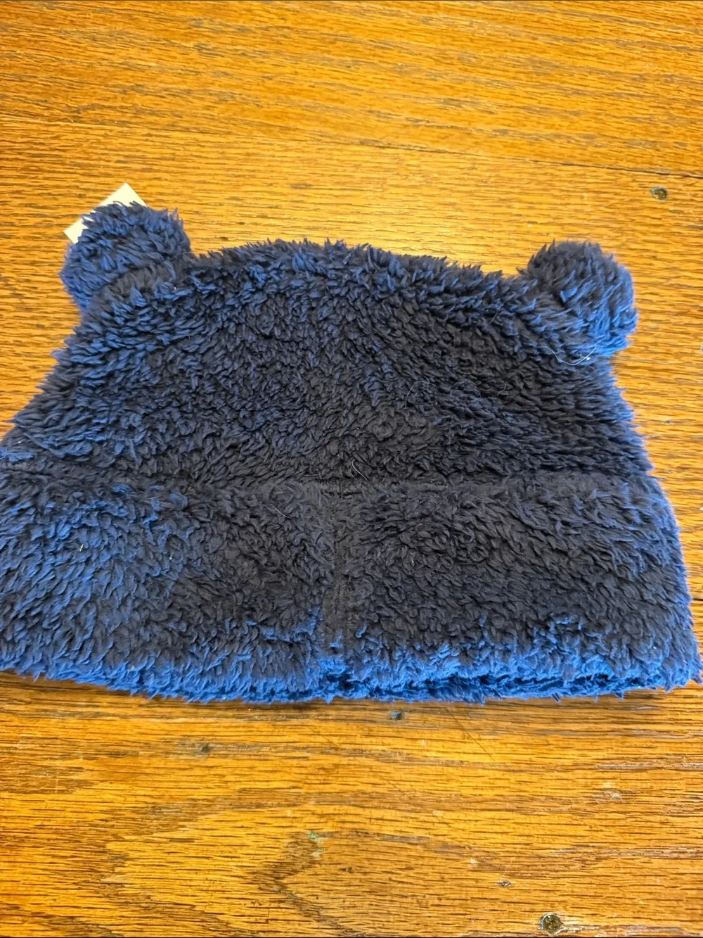 Patagonia Kids Navy Fleece Bear-Ear Beanie circumference approx 19”